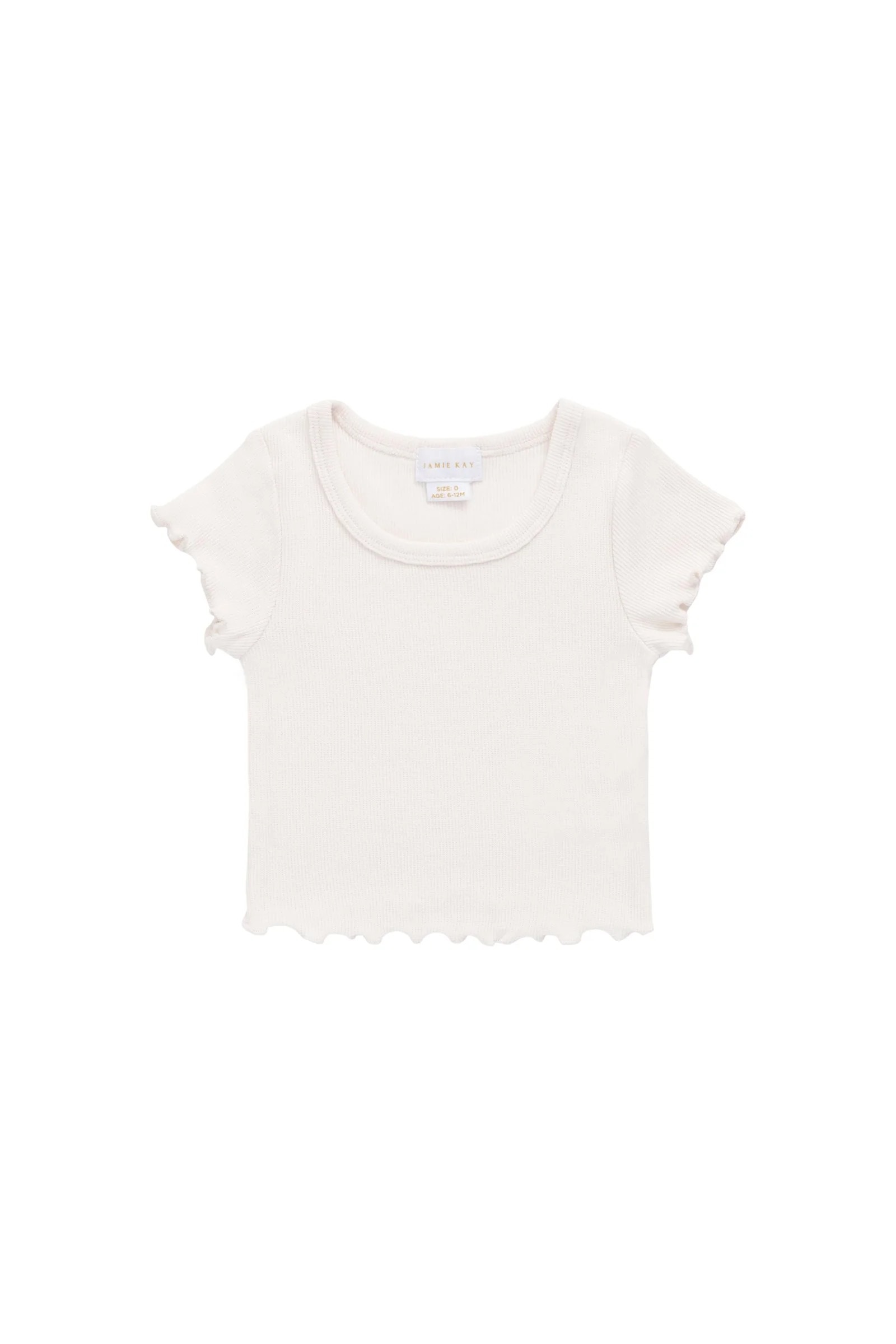 【預購】JAMIE KAY -Organic Cotton Fine Rib Ines Top（Blushed Rose）