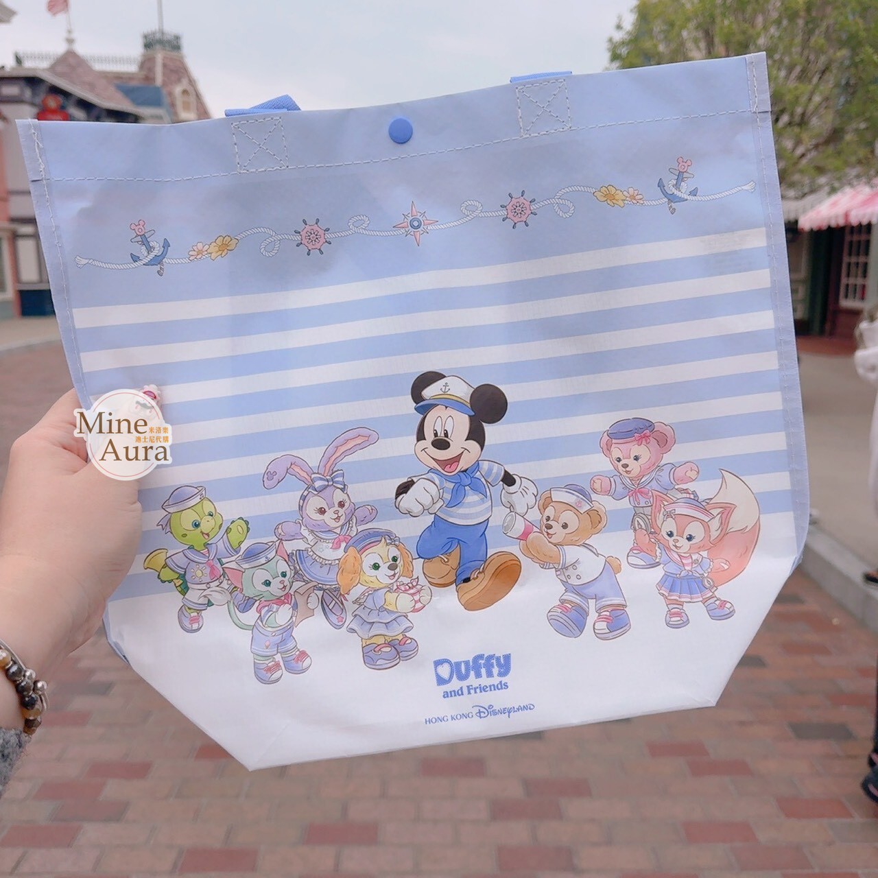 2026 春日啟航 米奇 Mickey 達菲 Duffy 與好友 圖案 環保 購物袋 -香港迪士尼樂園