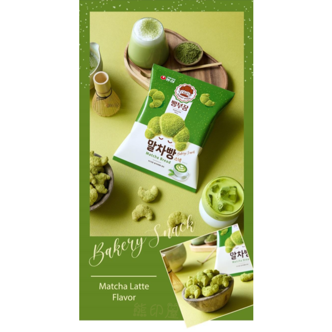 農心 - 韓國牛角脆餅乾 抹茶味 55G X 2