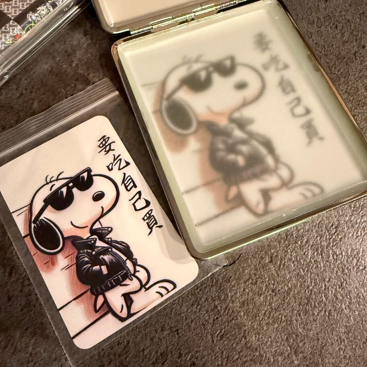 【樹玉濾嘴配件】🎇煙火閃膜🎇造型 玻璃煙盒 隨身盒 毛面／水面 專用盒 玻璃菸盒 🎁贈:微浮雕彩卡、磁鐵、止滑墊