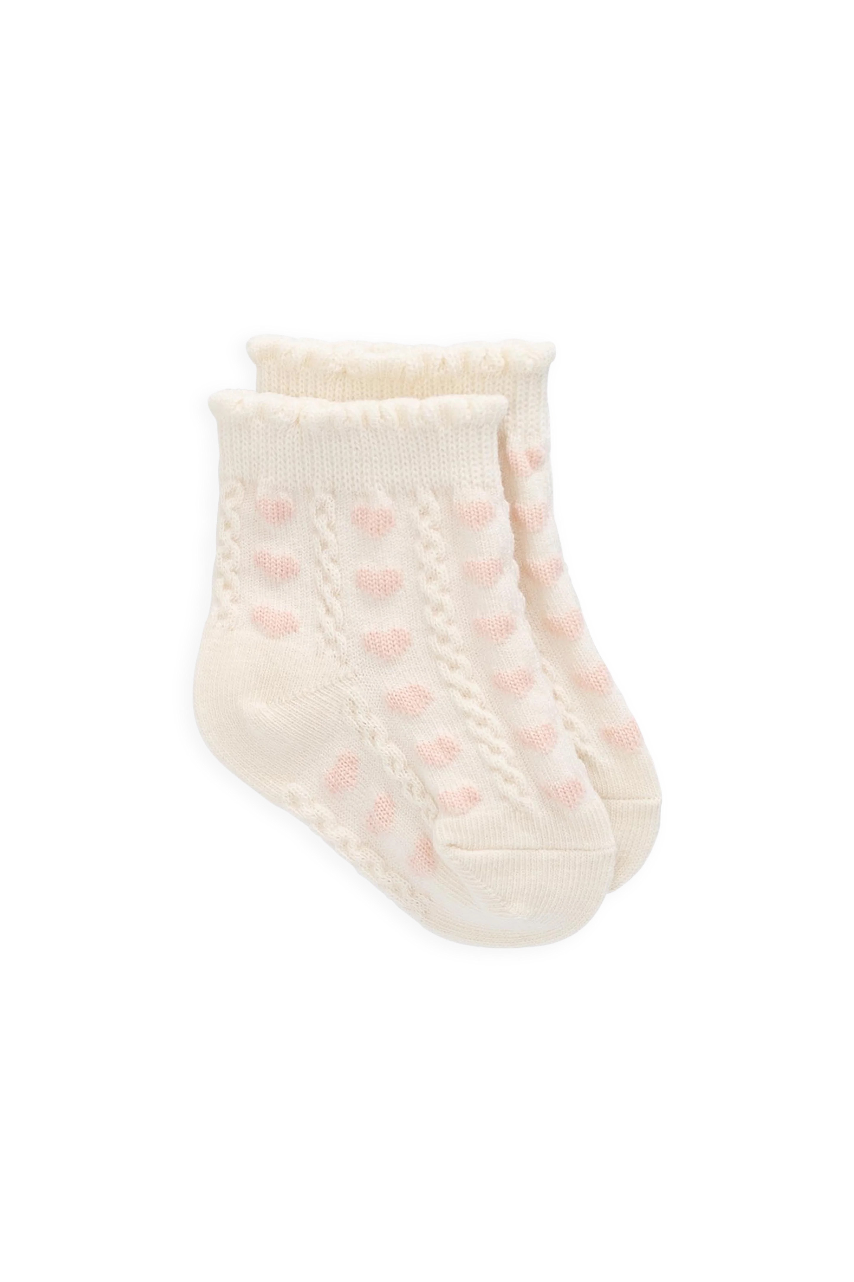 【預購】JAMIE KAY -Annabelle Sock（Annabelle Heart Jacquard）