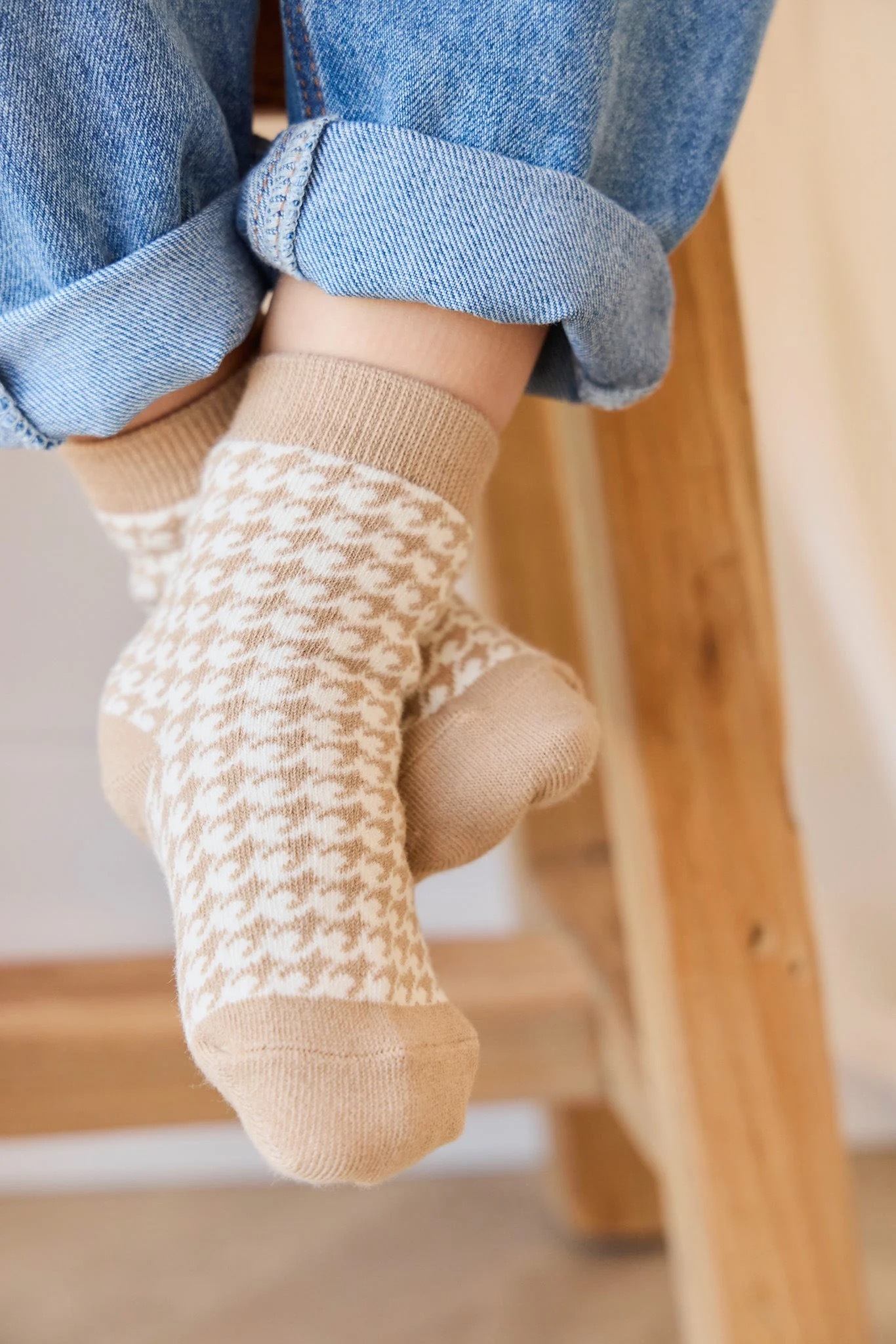 【預購】JAMIE KAY -Houndstooth Sock（ Mountain）