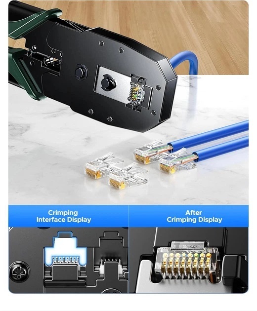 綠聯 UGREEN 多功能壓線鉗 4P/6P/8P 三用 - 35971-NW304