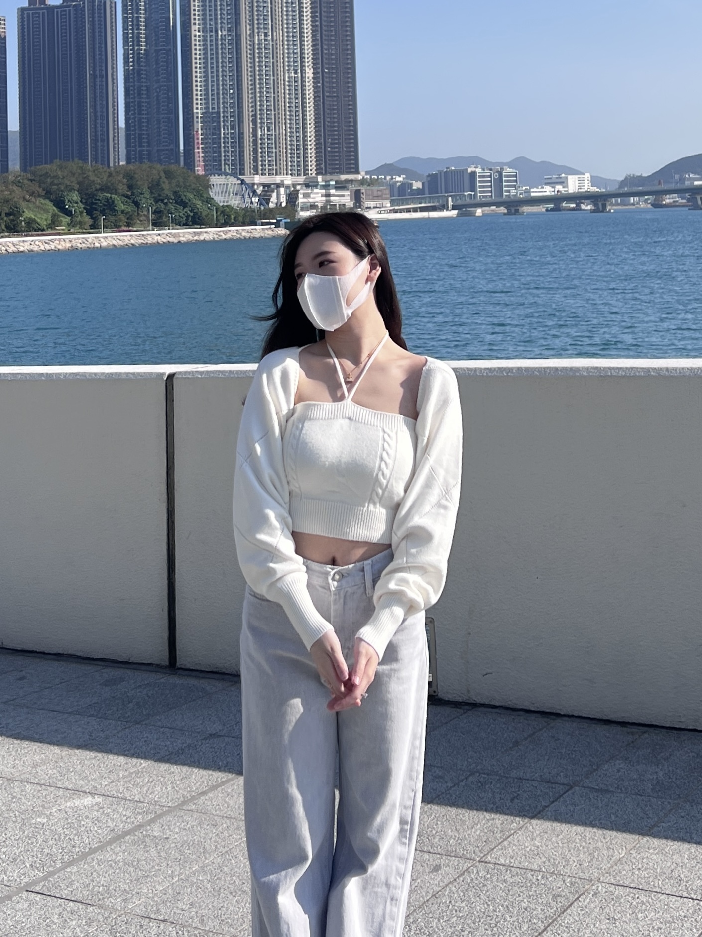 Attic set ♡ 兩件套~小性感菱格掛頸set  // 兩色入