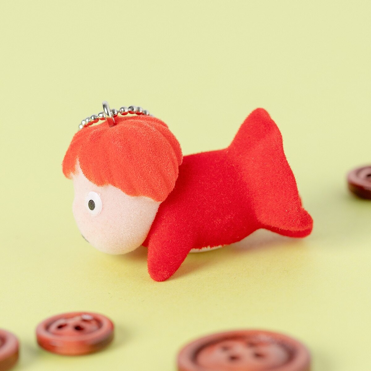 植絨鑰匙圈 波妞