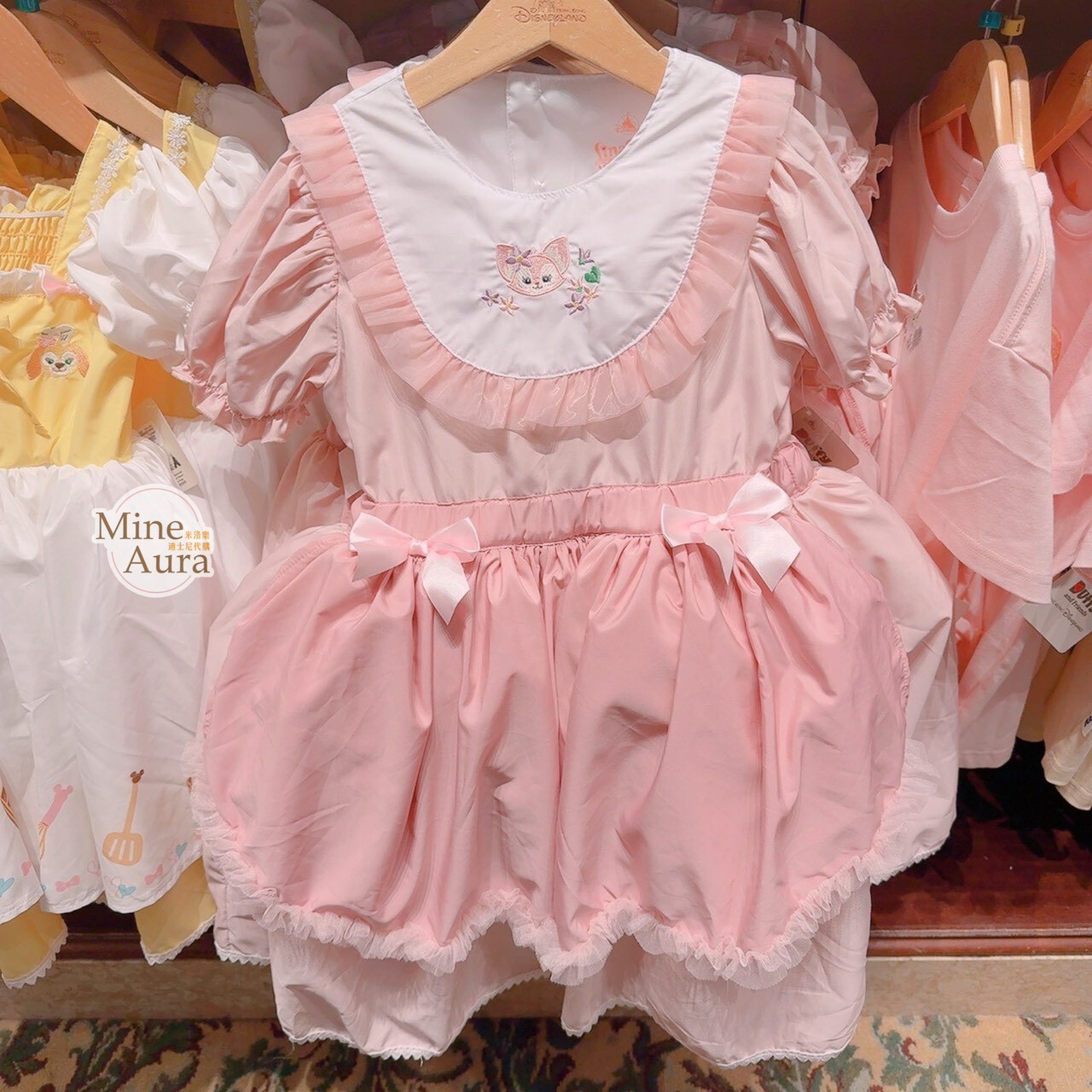 玲娜貝兒 Lina bell 小童 公主袖 造型 連身洋裝 -香港迪士尼樂園