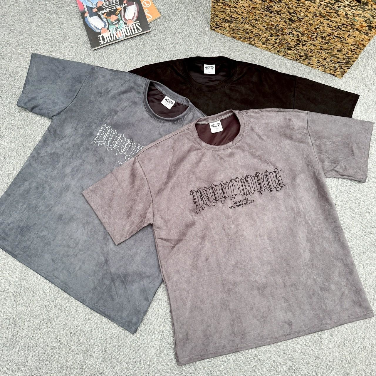 哥德字車線刺繡短T 18943