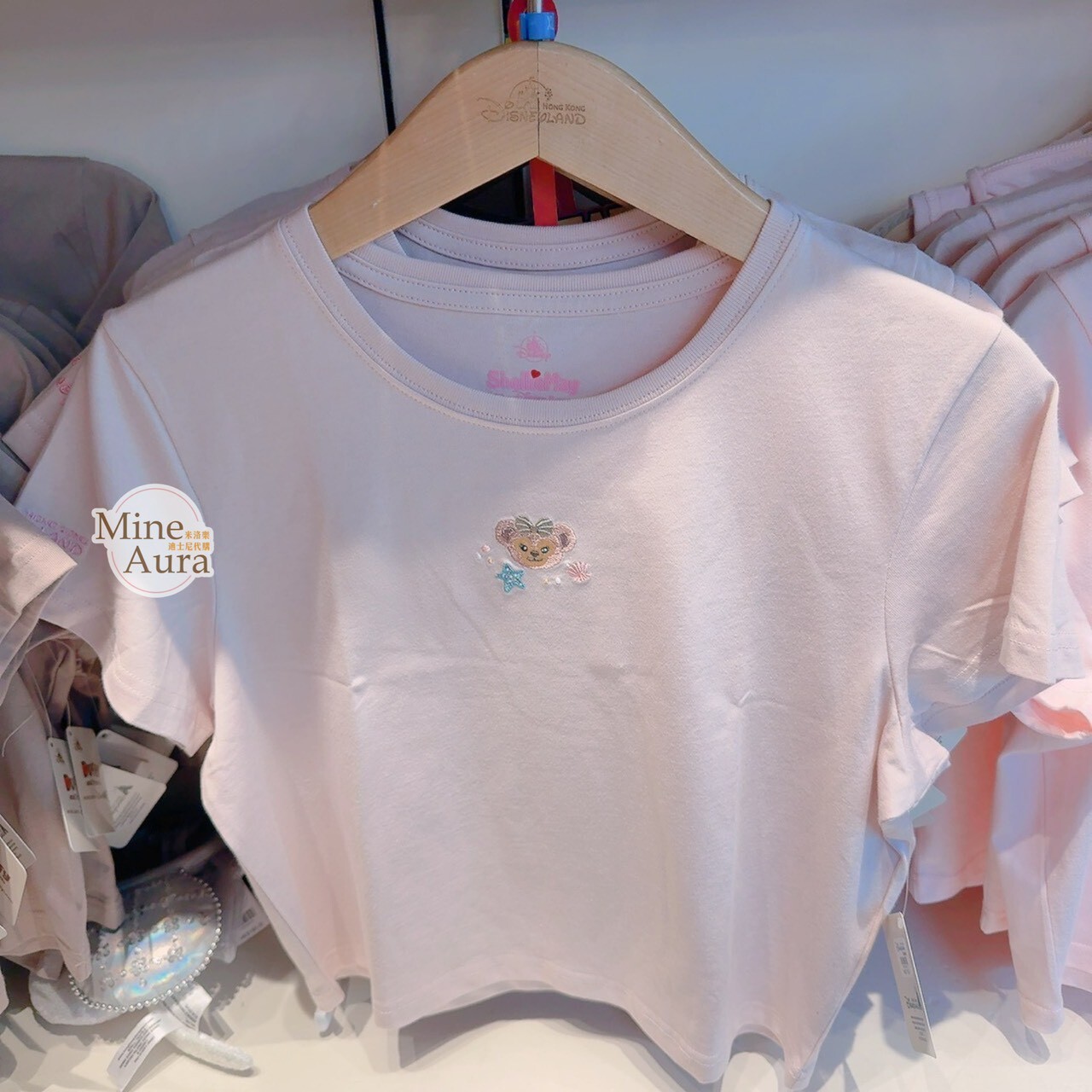 雪莉玫 ShellieMay 刺繡大頭 短T 上衣 兒童/成人 親子裝 -香港迪士尼樂園