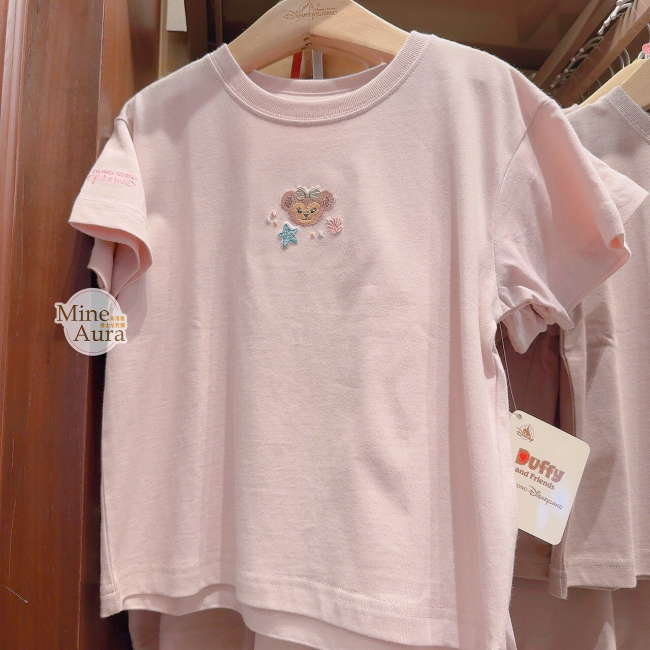 雪莉玫 ShellieMay 刺繡大頭 短T 上衣 兒童/成人 親子裝 -香港迪士尼樂園