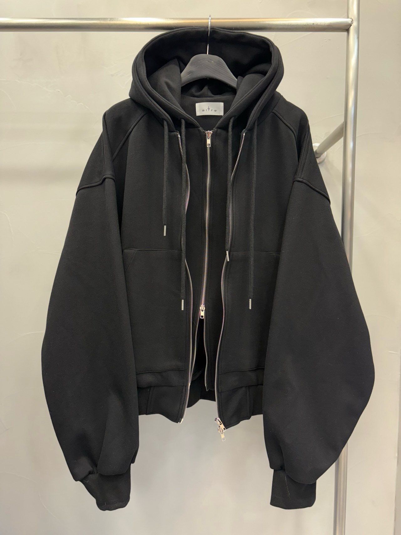 淨色連帽拉鍊外套 alife-064JK