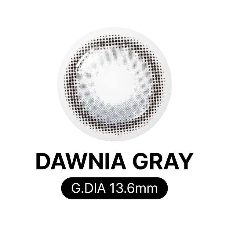 [月拋] LENSSIS 1 Month DAWNIA Gray 月拋彩妝隱形眼鏡｜每盒2片