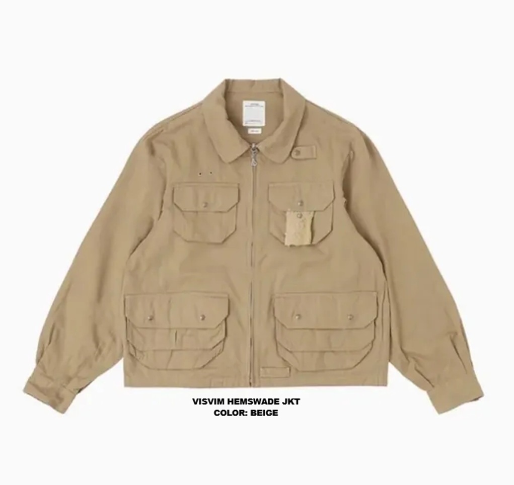 LAST PCS: VISVIM HEMSWADE JKT - BEIGE SIZE 2 PRE ORDER ITEM (預訂中)