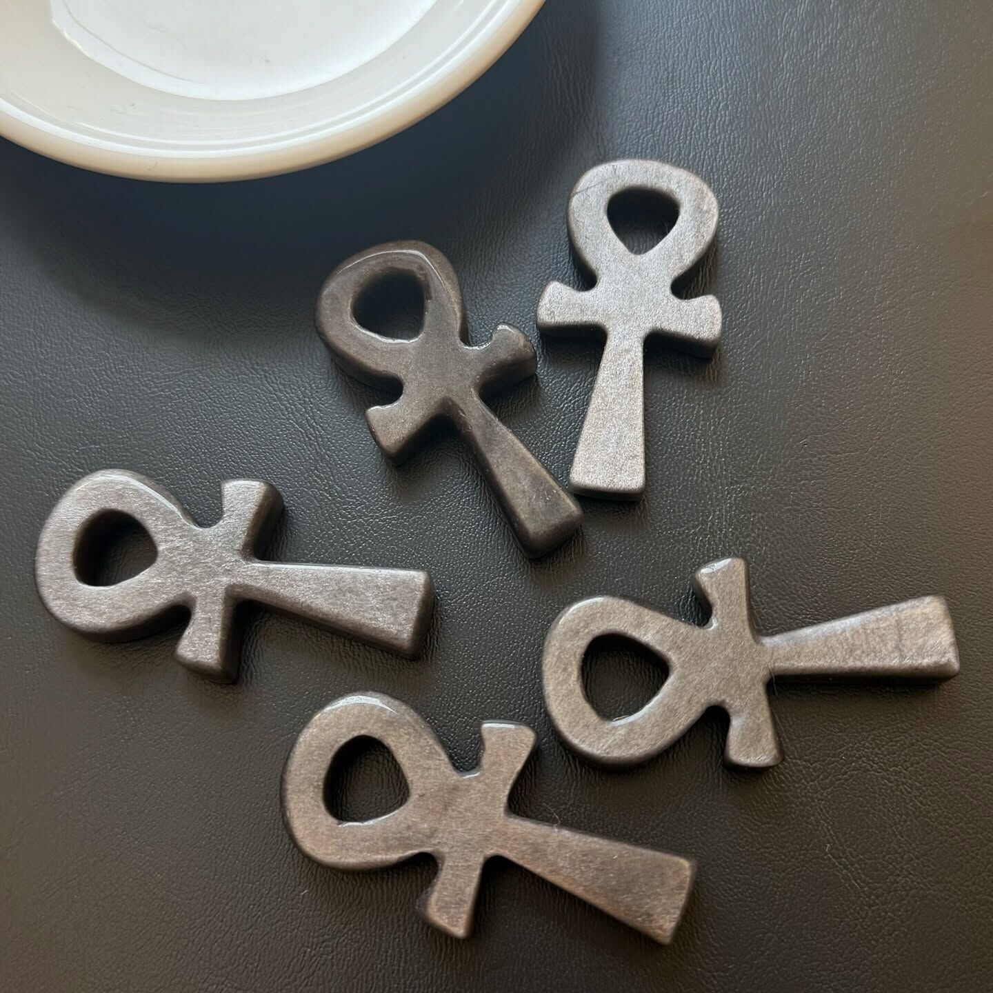 [原石] 銀曜石 安卡 保護符文