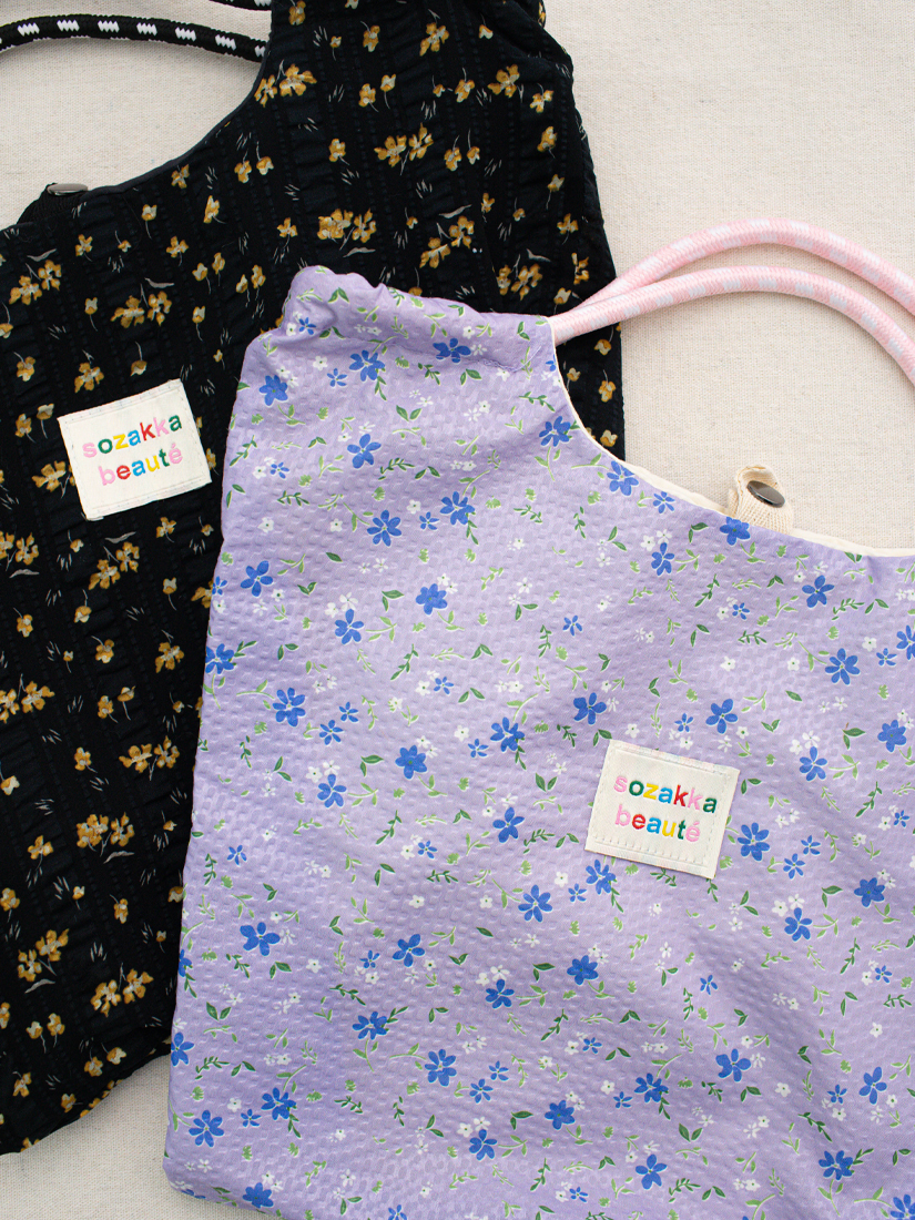 zakka小碎花手提托特包