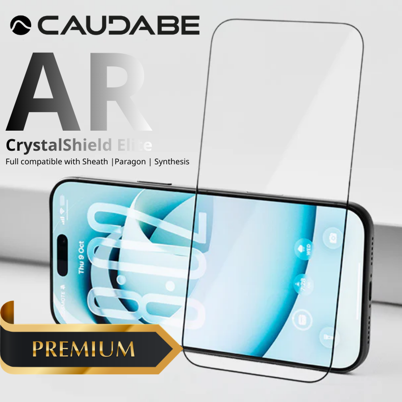 Caudabe CrystalShield Elite AR 屏幕保護貼-iPhone 17 Pro