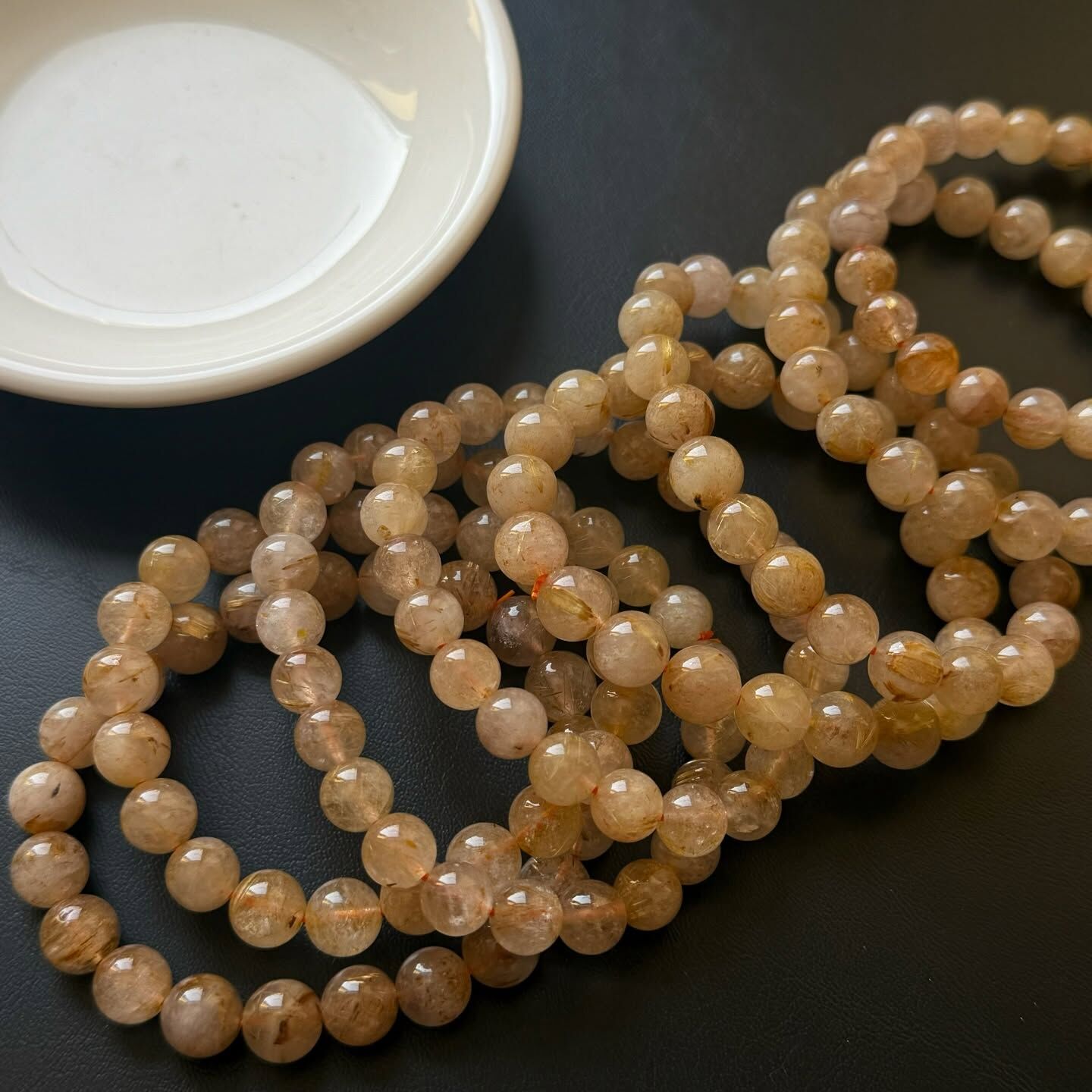 [原石] 鈦髮晶 水晶手串