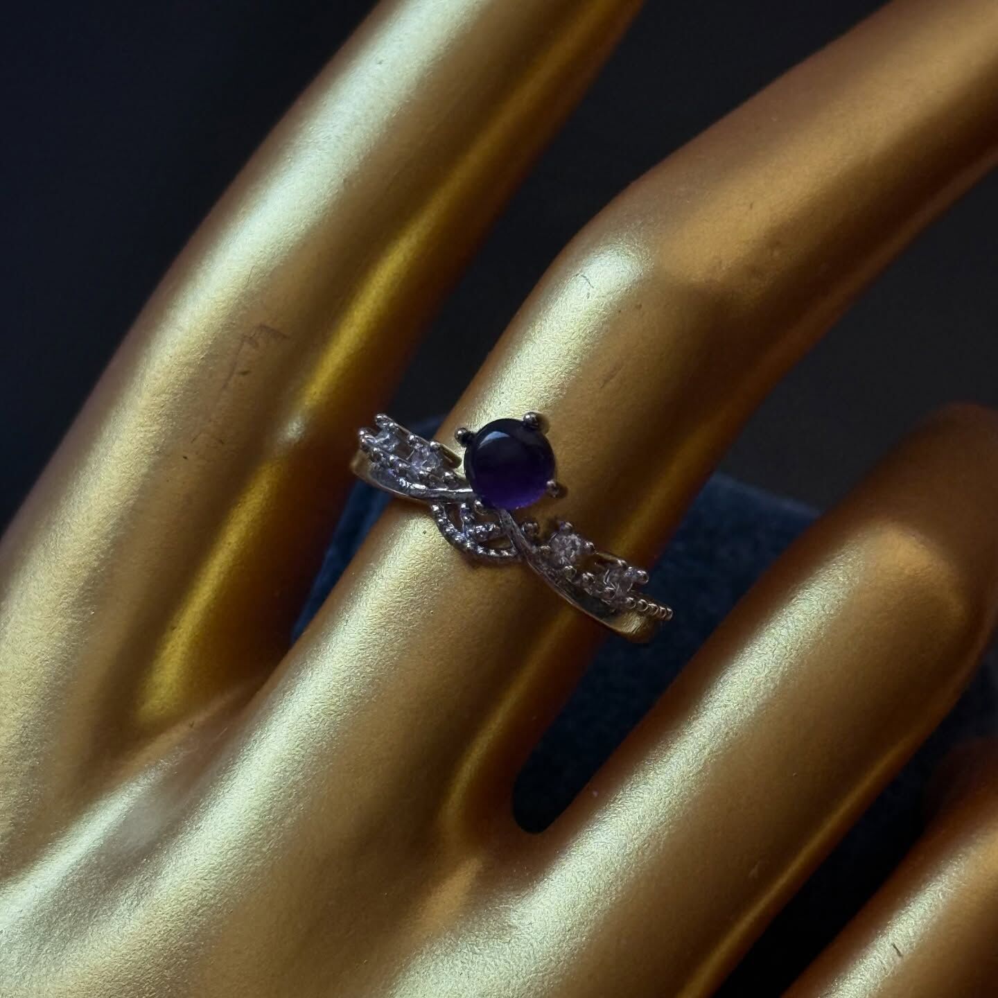 [原石] 紫水晶 戒指