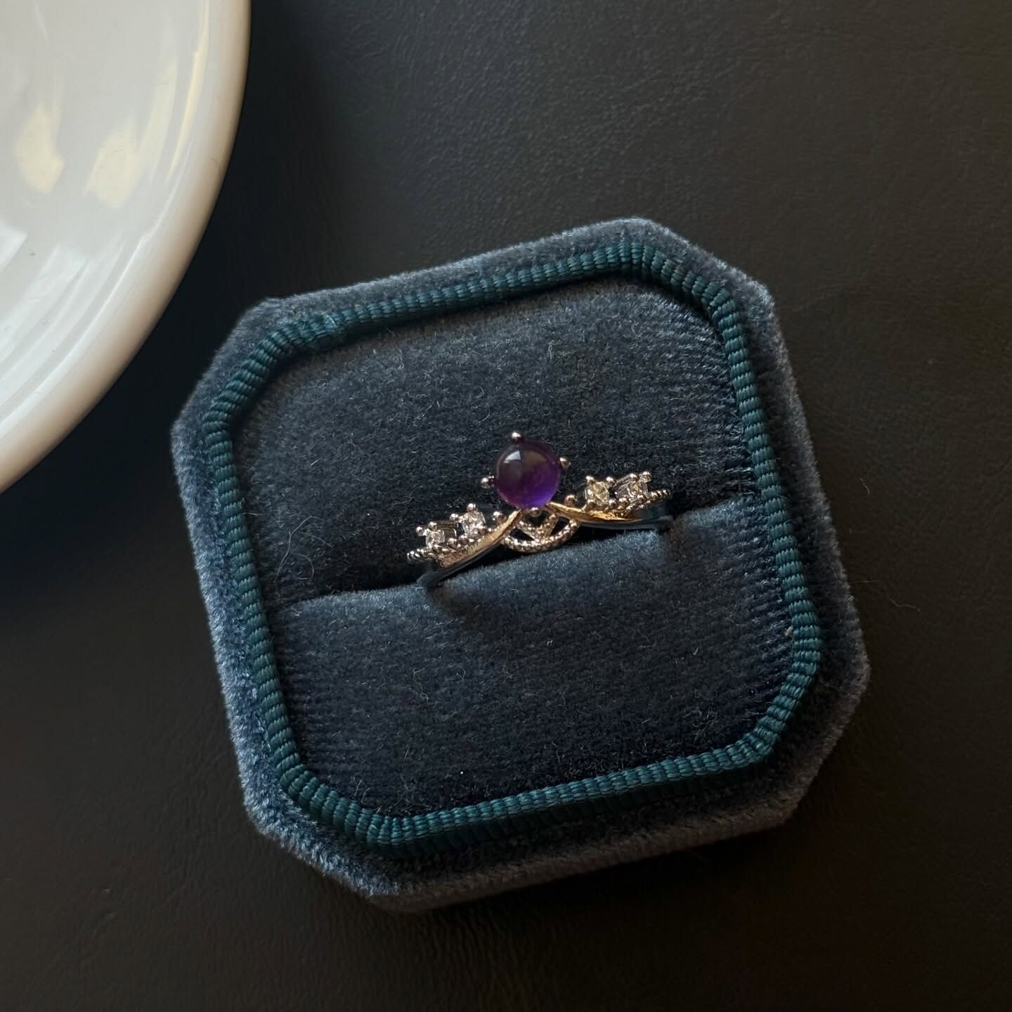 [原石] 紫水晶 戒指