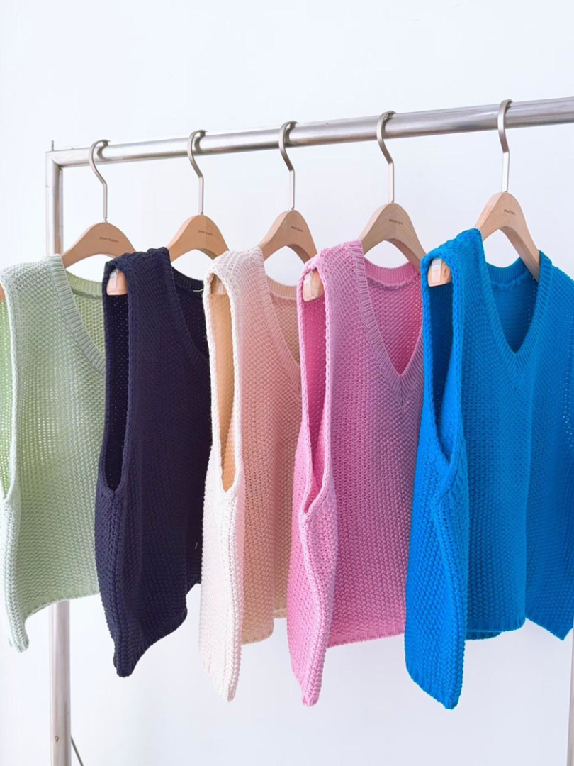 減齡層次感穿搭神器★親膚柔軟不刺癢針織背心