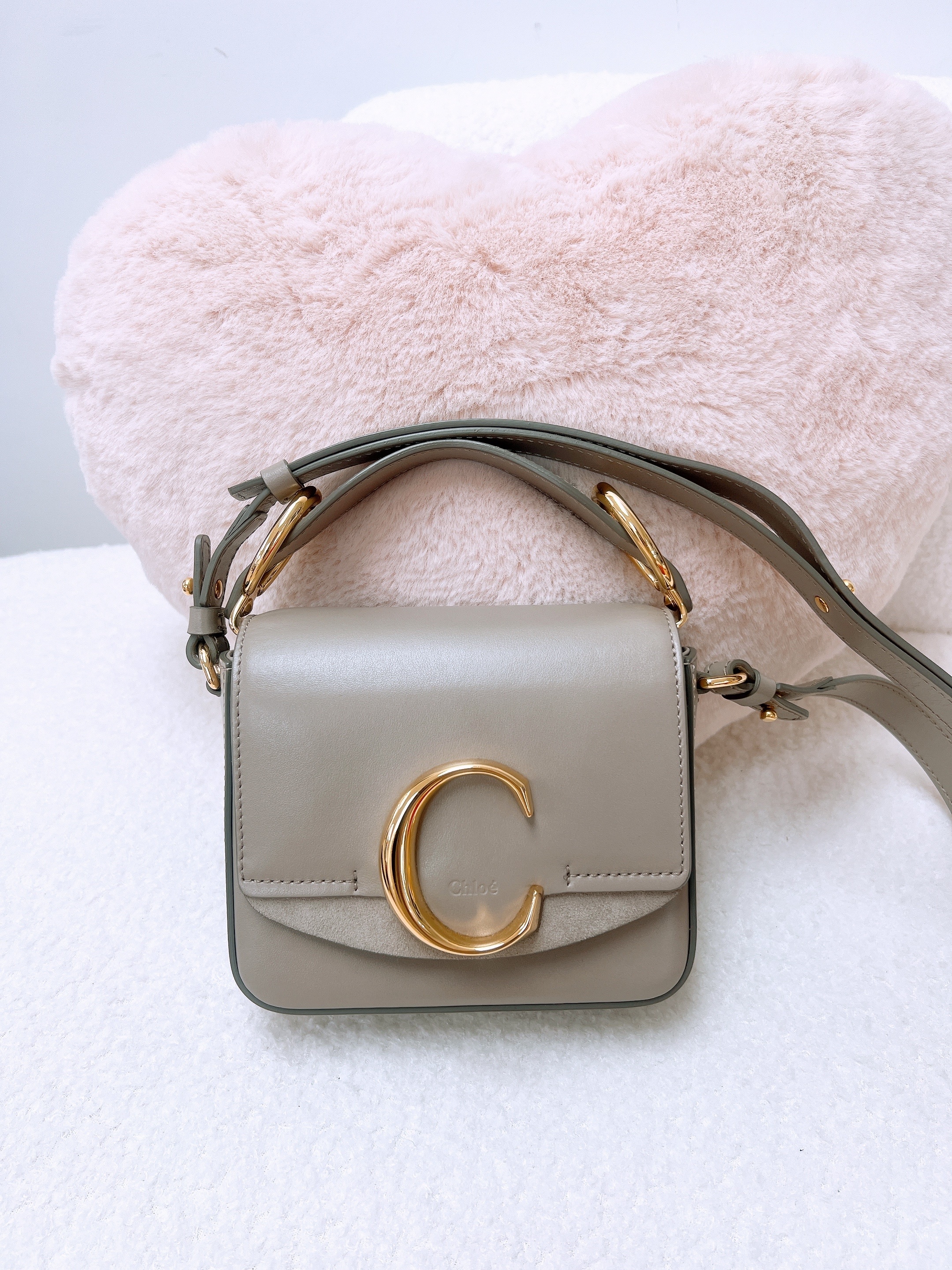 Chloe c bag mini grey