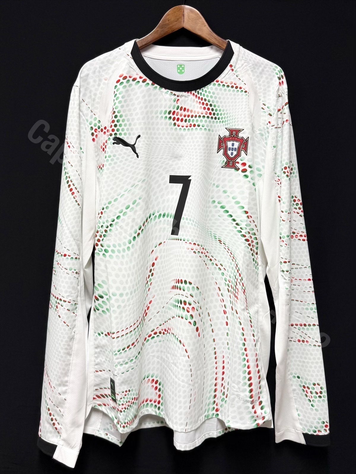(Player Issue) Portugal 2025-2026 Puma L/S Away Player Issue Shirt #7 RONALDO