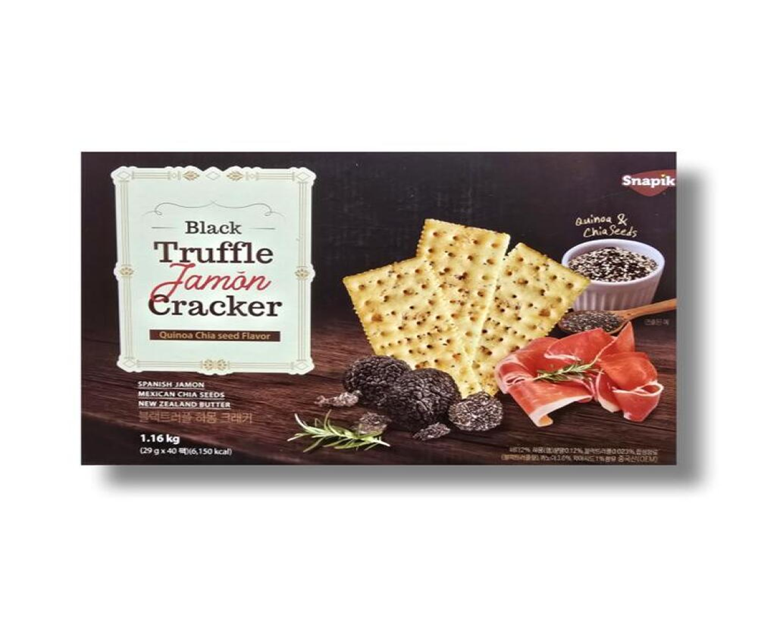 VL029 Snapik 黑松露奇亞籽牛油梳打餅 40入 (1.16kg) EXP: 8/11/2026