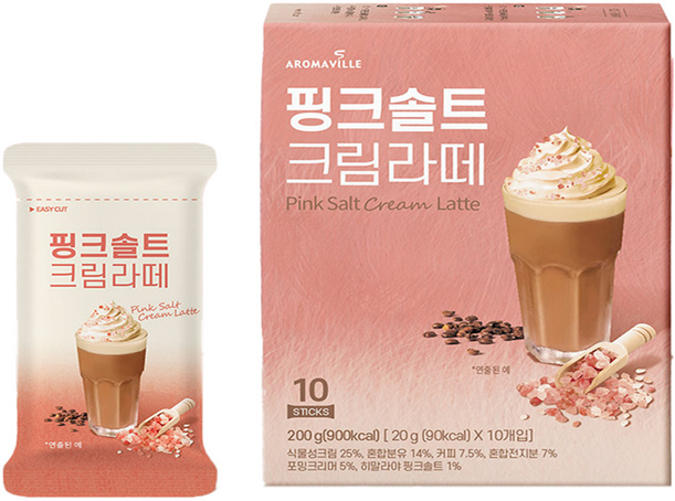 VL036 Aromaville Coffee 粉鹽奶油拿鐵20g x10條 *2盒 EXP: 2028.01.08