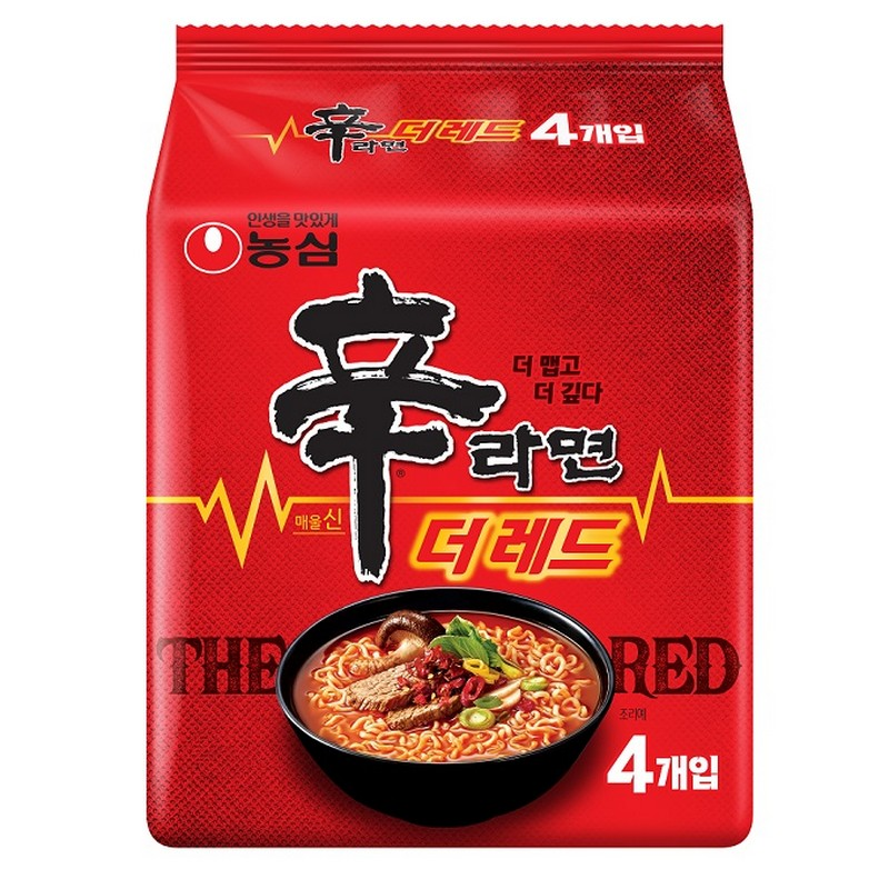 VL040 農心) 辛辣麵 The RED 加辣版 (1袋4包入) EXP: 21/7/2026