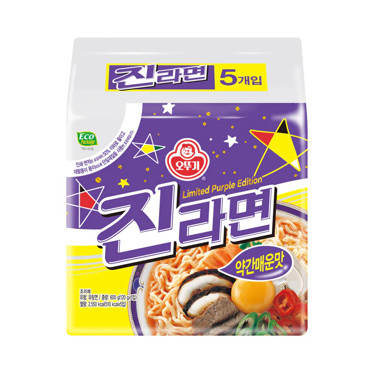 VL044 不倒翁) 真拉麵 微辣版 (1袋5包入) ~ BTS成員 JIN代言 EXP: 12/7/2026