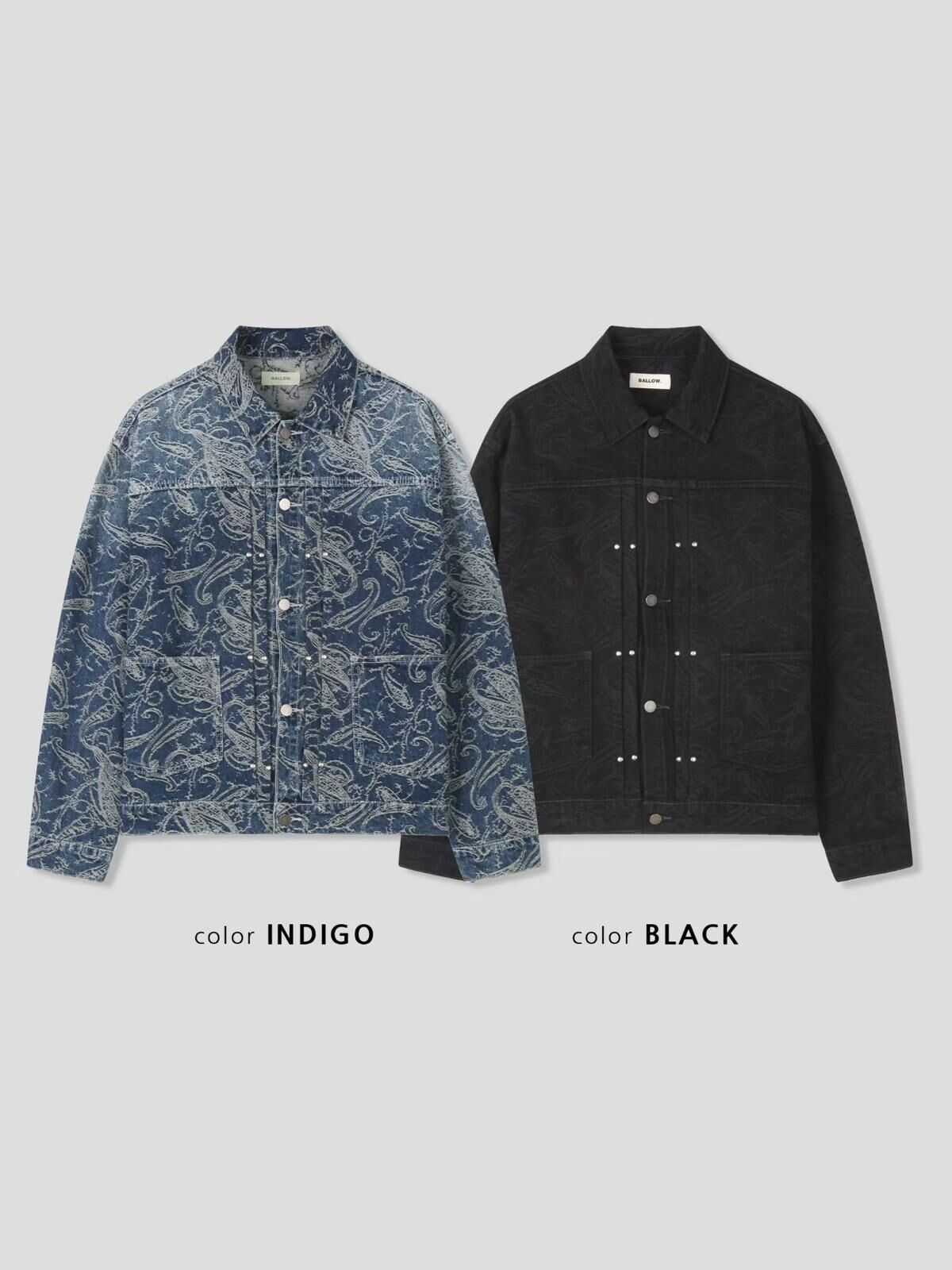 腰果花反領開胸外套 BALLOW-29JK