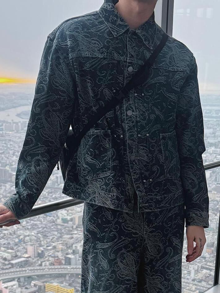 腰果花反領開胸外套 BALLOW-29JK