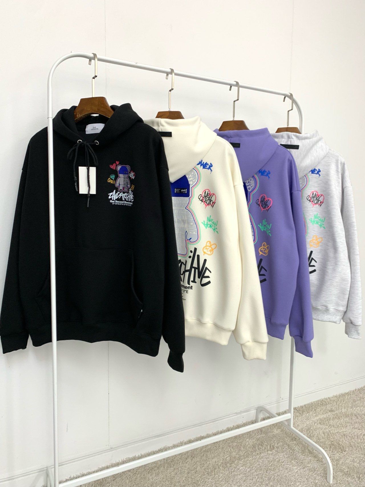 3M反光熊仔圖案連帽衛衣 2nd-324T