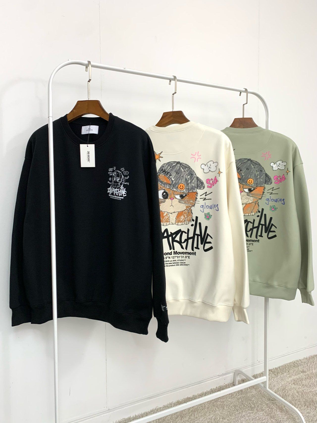 貓仔圖案衛衣 2nd-326T