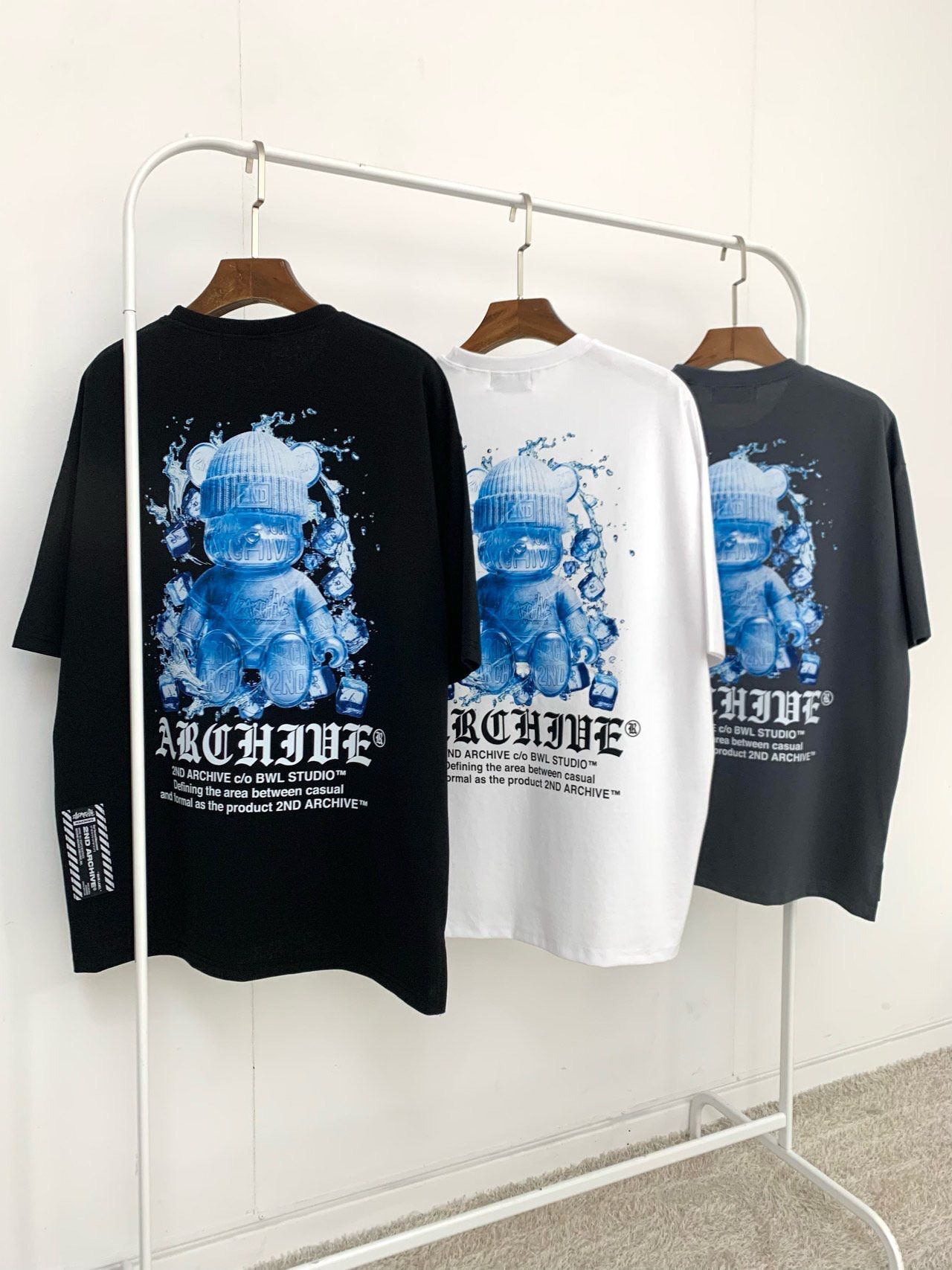 熊仔圖案英文字短袖Tee 2nd-329T