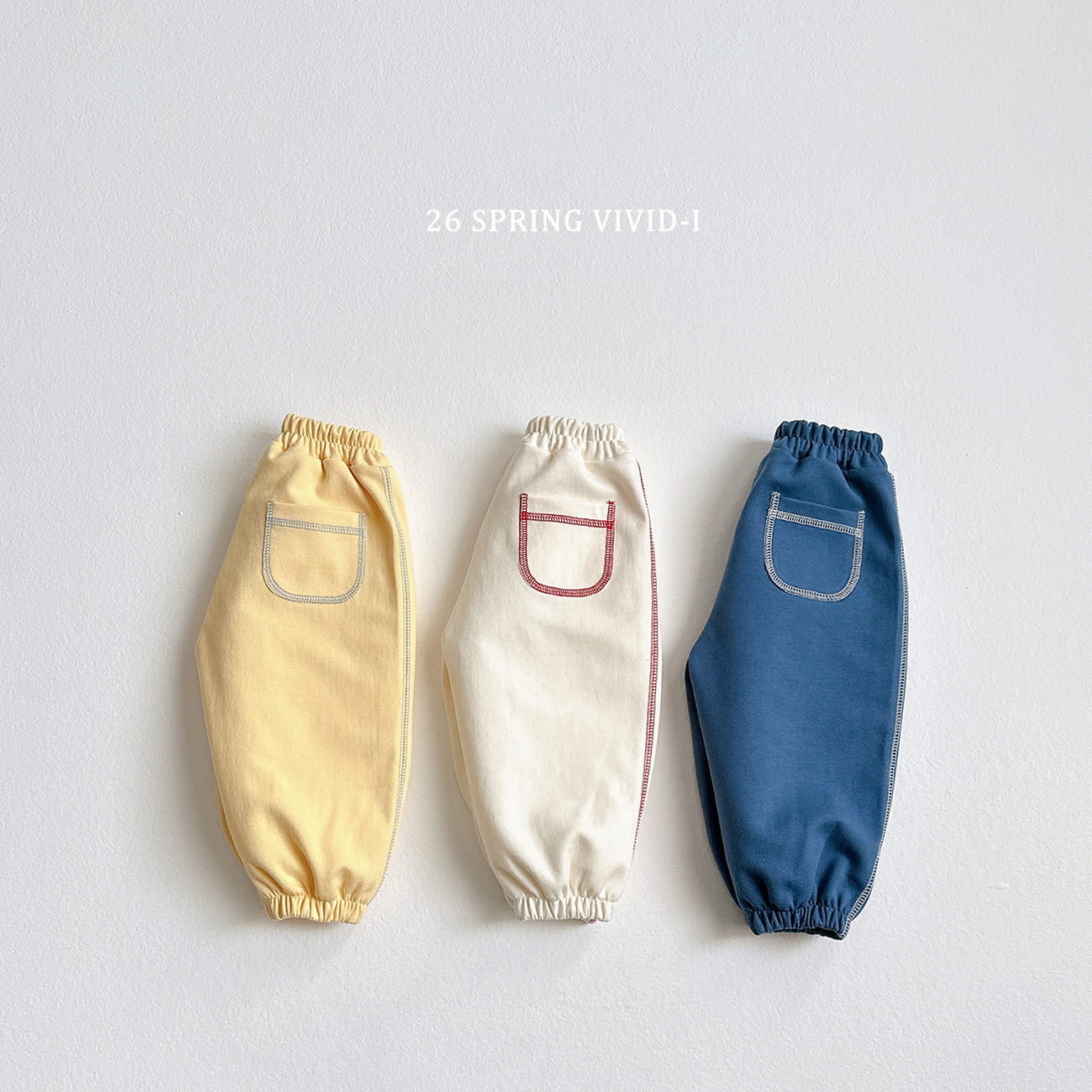 KR VIVIDI 明線束腳棉褲| 3色