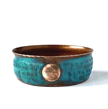 Captain's Choice Aquamarine 銅製海藍寶石飾面刮鬍泡沫碗