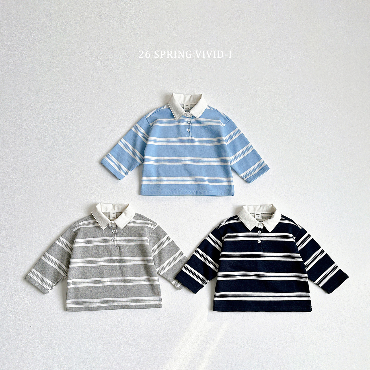 KR VIVIDI 間條POLO SHIRT| 3色