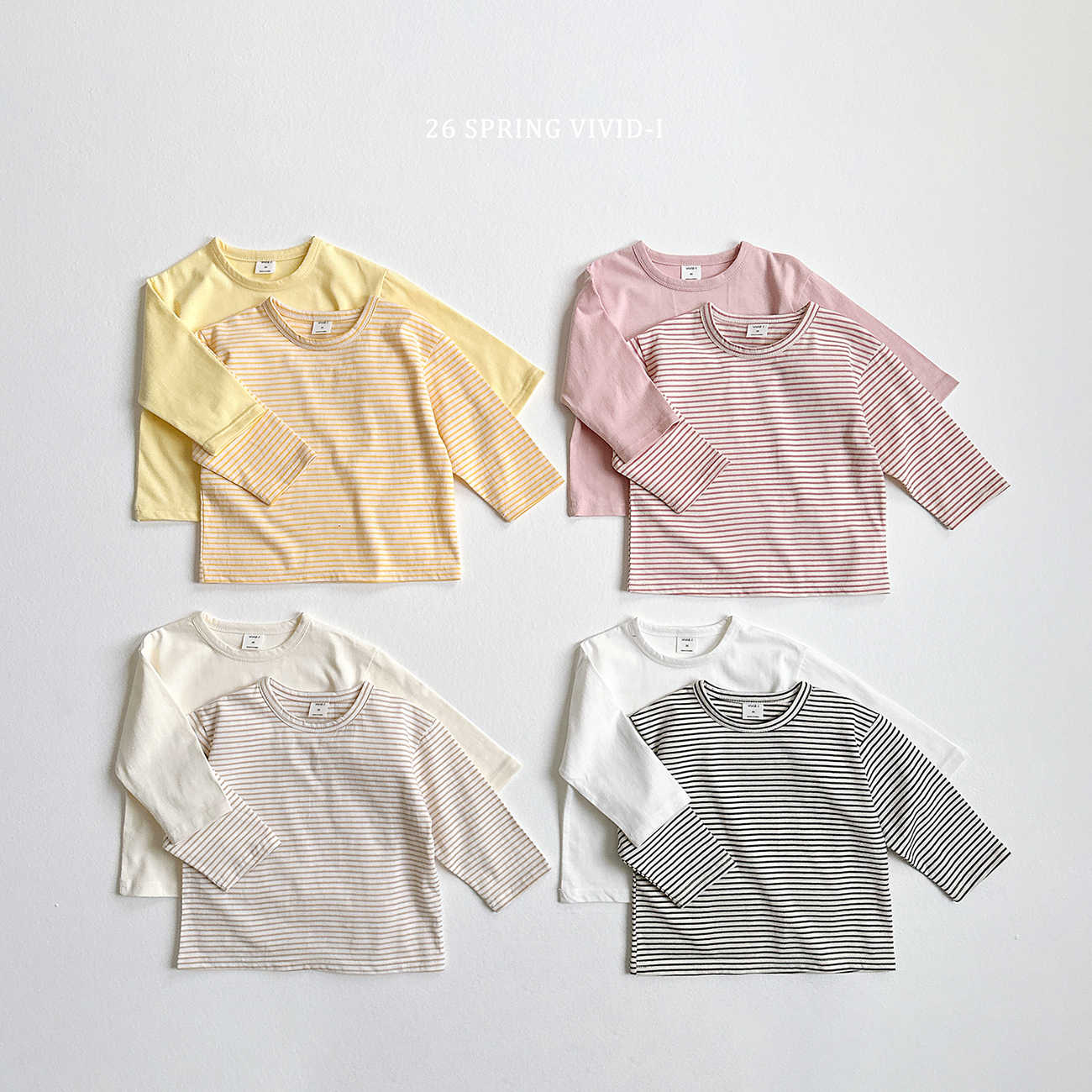 KR VIVIDI 簡約長袖2件SET| 4色