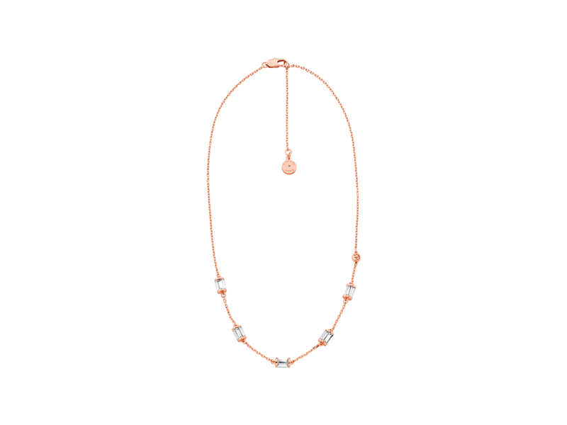 【Michael Kors Outlet】Cubic Zirconia Necklace  玫瑰金