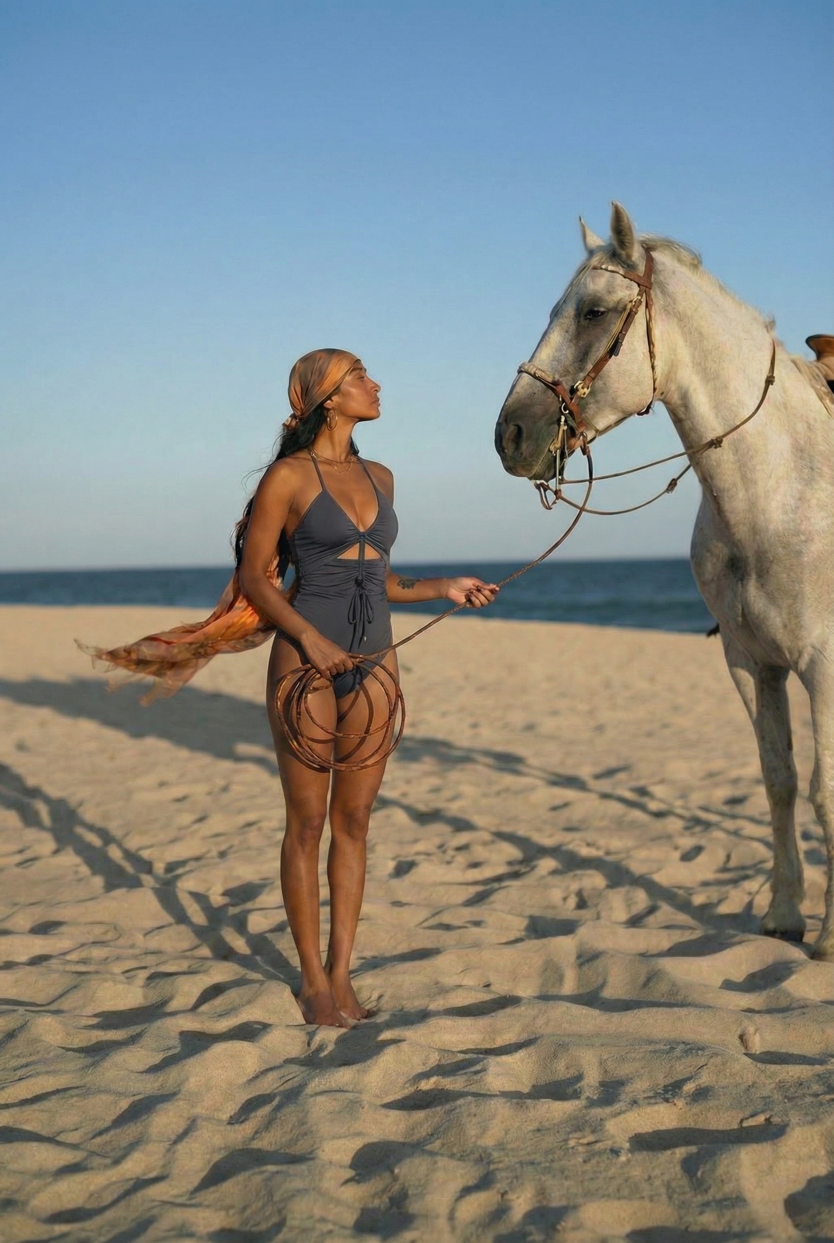 X-Core收束連身泳衣 青石藍