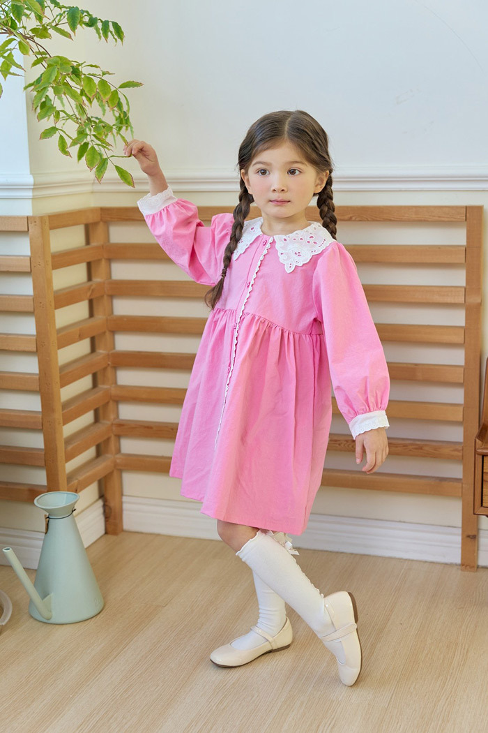 正韓春bbb 兩色橘子汽水洋裝