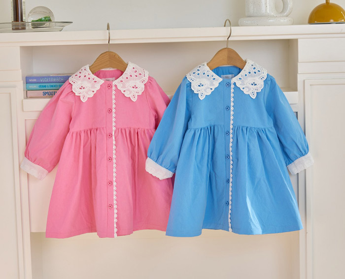 正韓春bbb 兩色橘子汽水洋裝