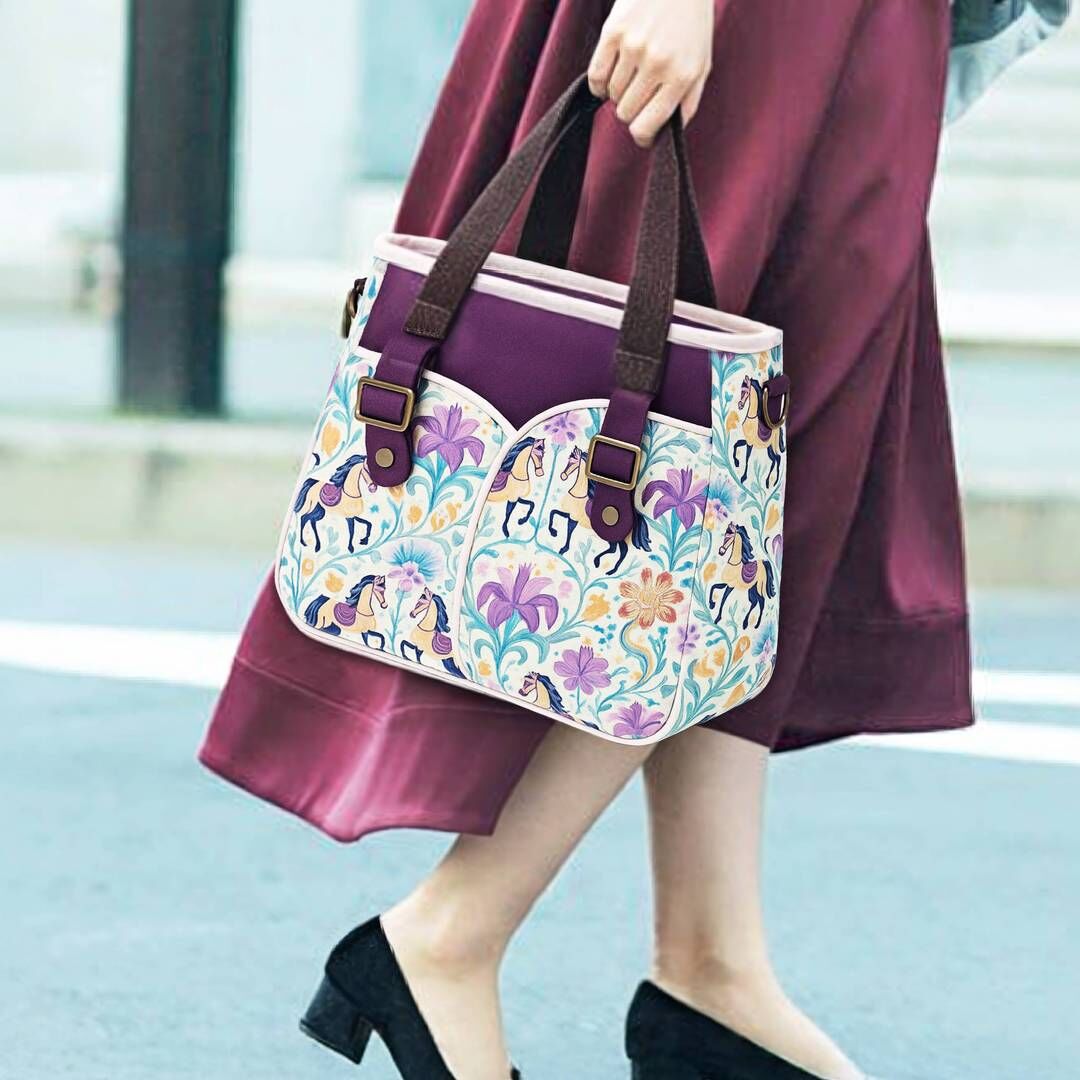 販售原尺寸【紙型】(紫薇花開斜背包)