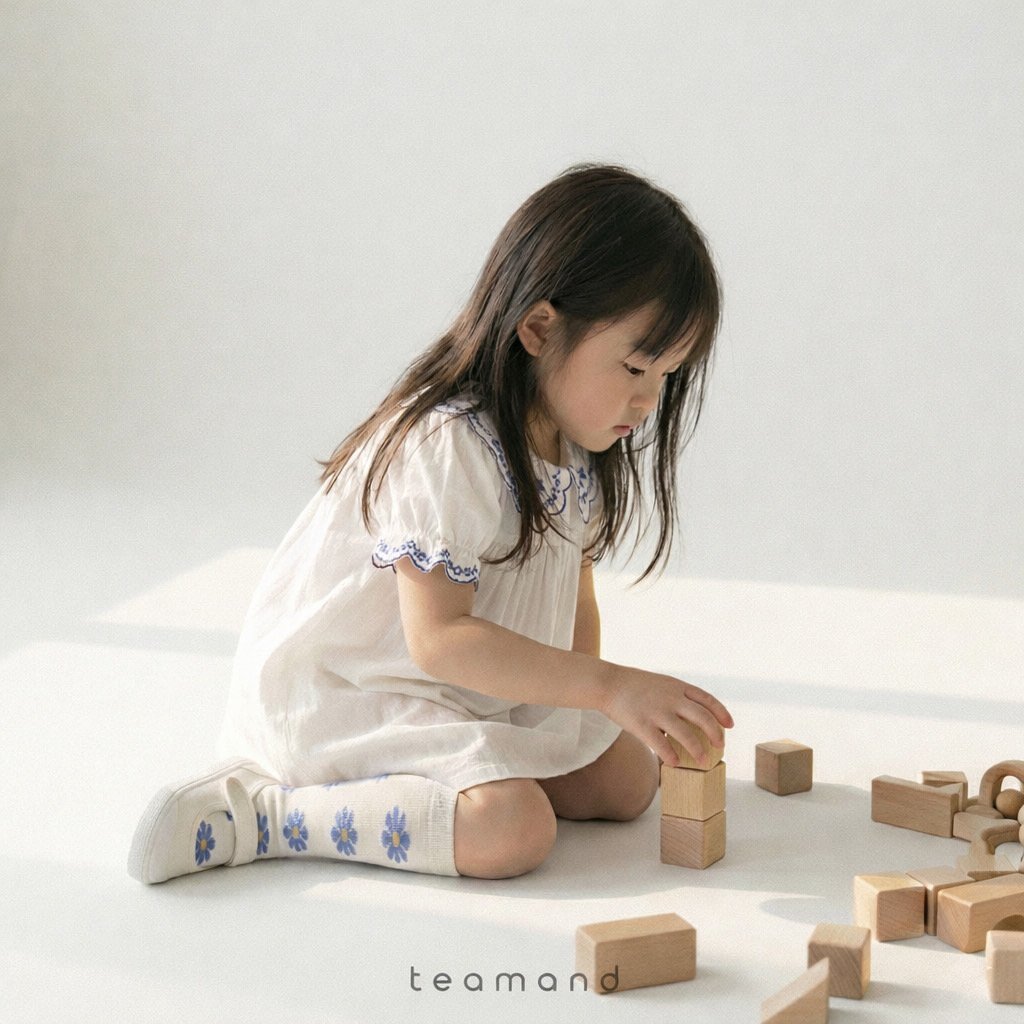 正韓春Team 春季花朵花花襪(3入一組)