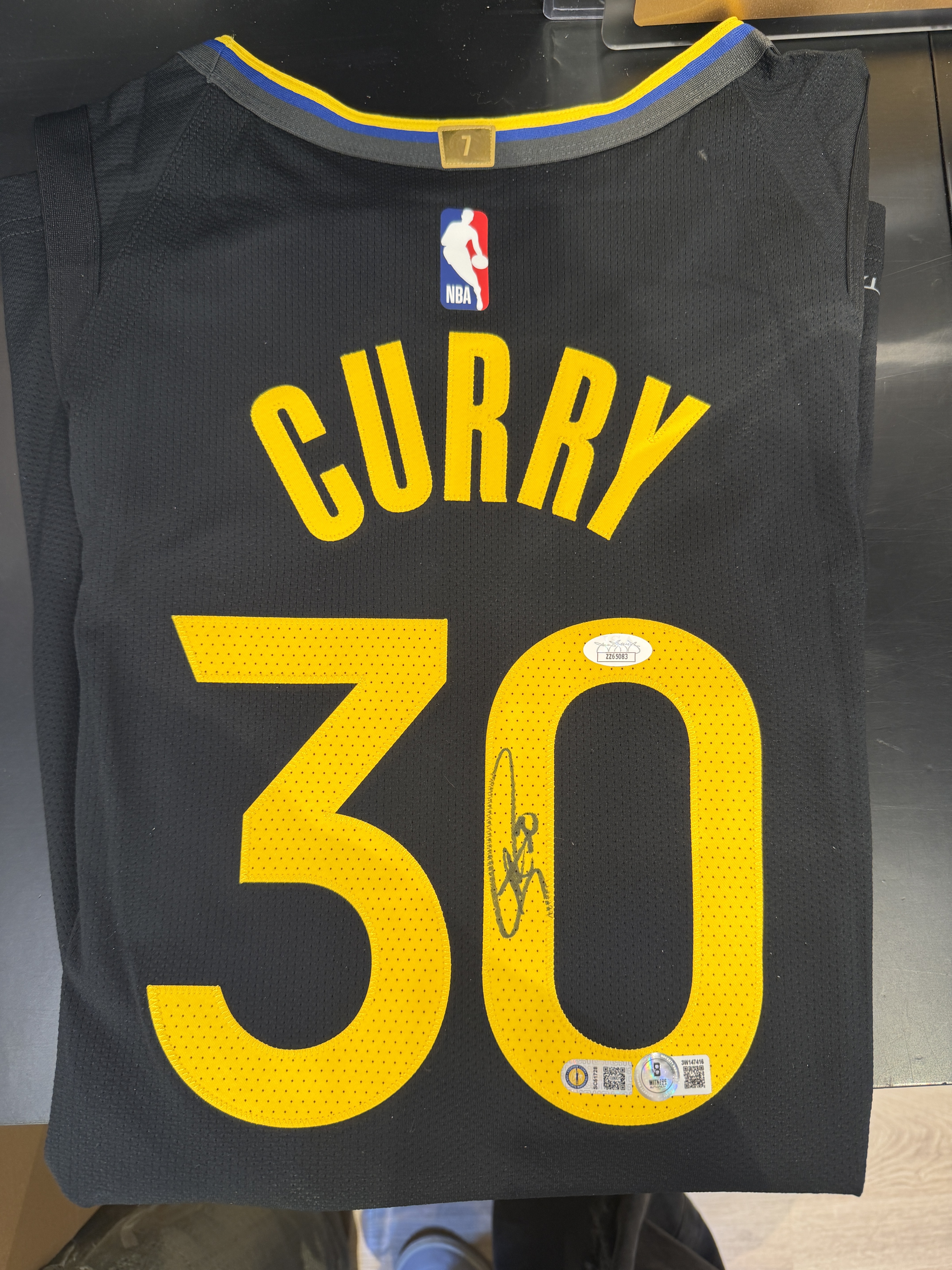 Stephen Curry Jordan 球員版簽名球衣三方認證 有大證書 現貨