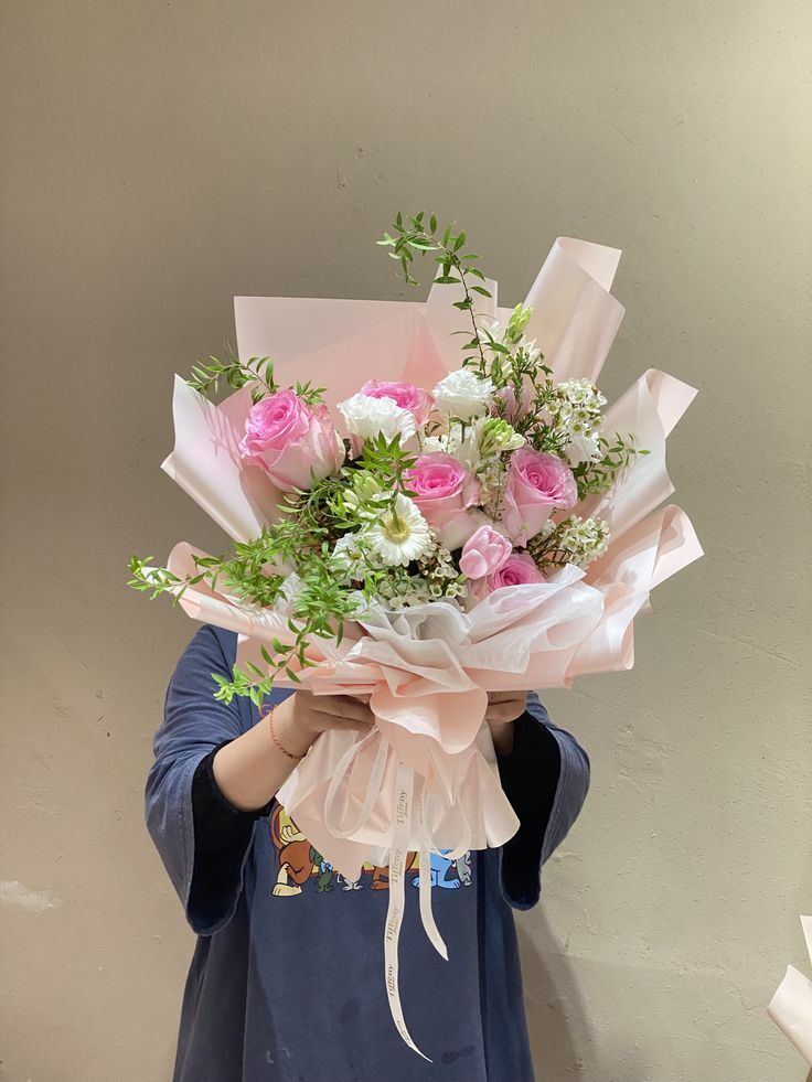 進口粉玫瑰鮮花束/粉嫩風格