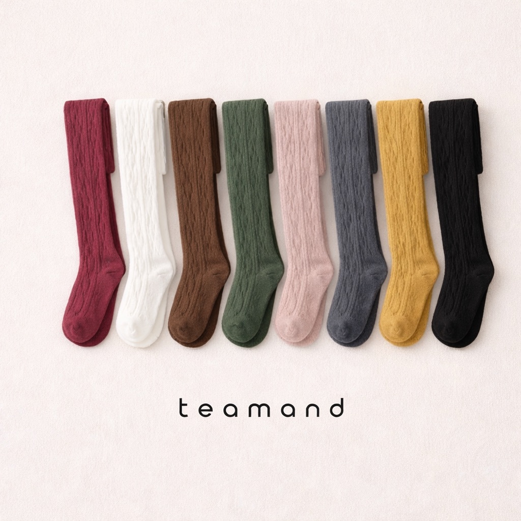 正韓春Team 春季麻花褲襪