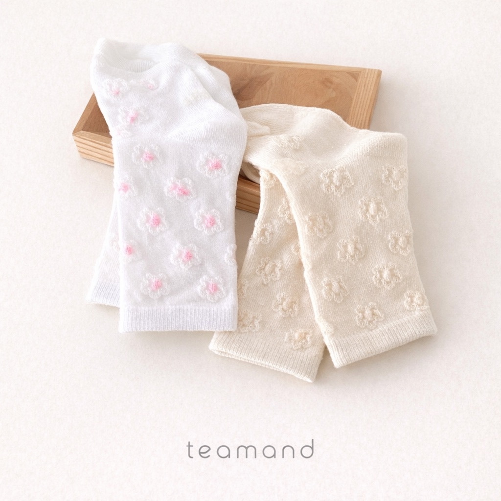 正韓春Team 親子裝_春季立體小花襪(2入一組)