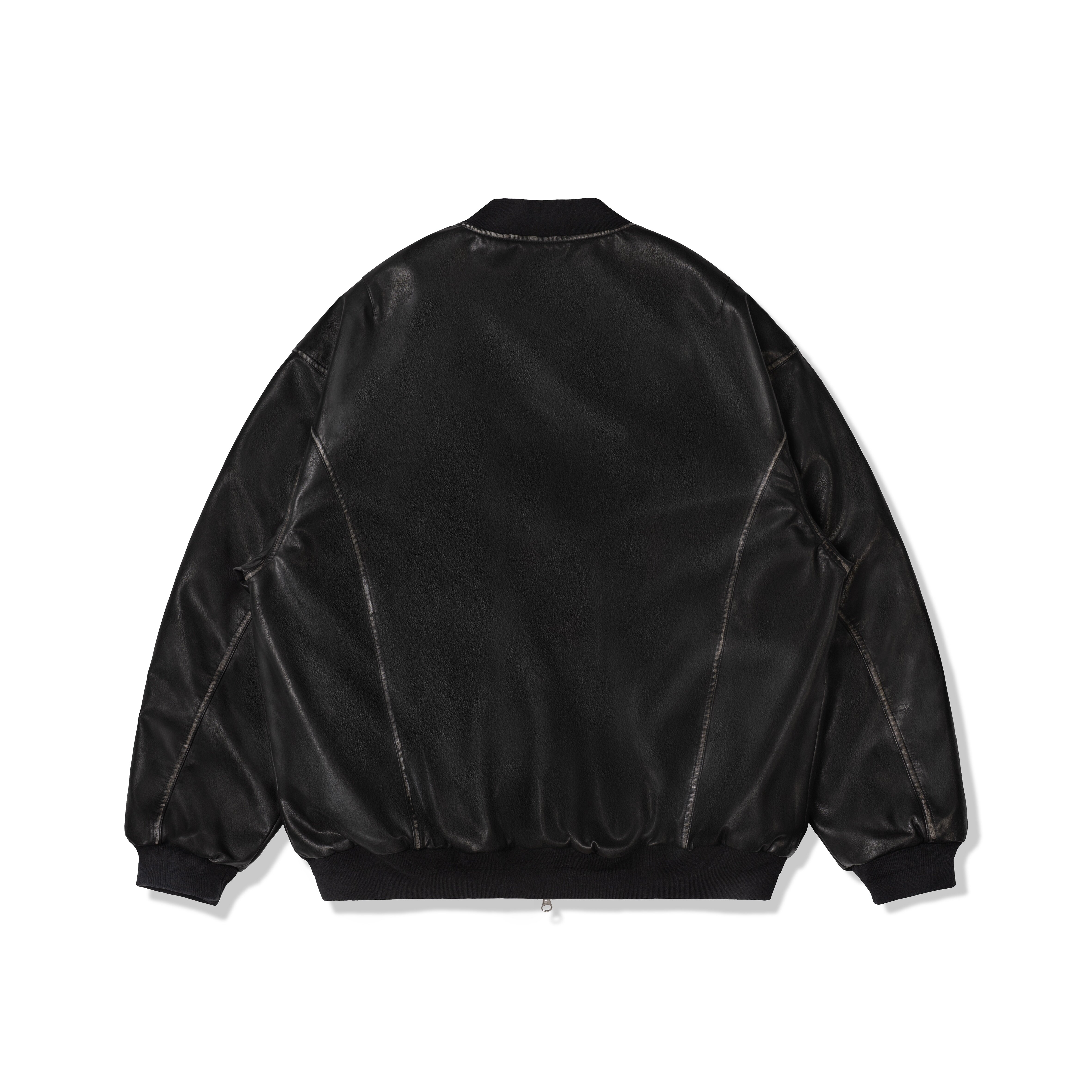 【車庫服飾】ORDINARY WASHED LEATHER FLIGHT JACKET