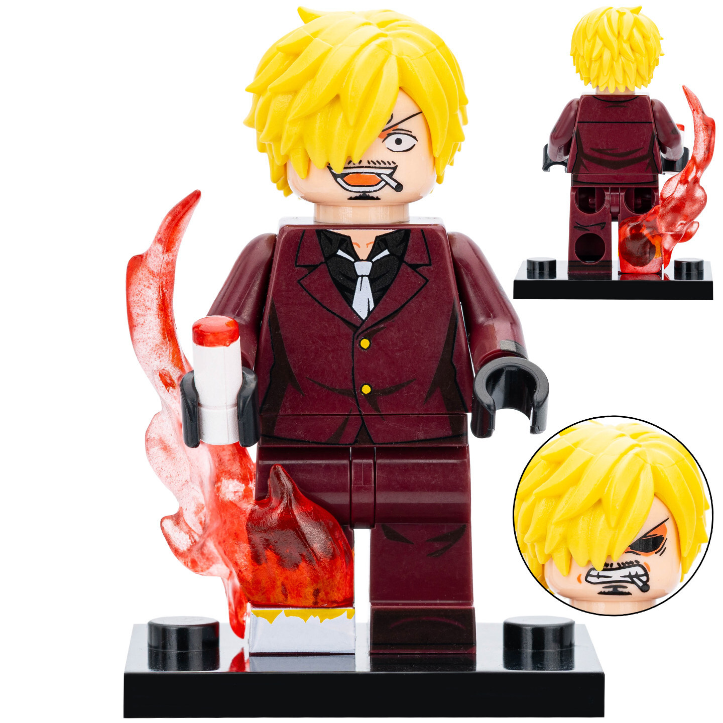 One Piece Sanji Custom Minifigures Fit Lego WM6195 WM2815